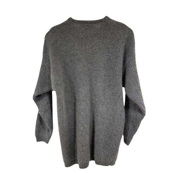 Vintage 80's 90's Women's Crew Neck Sweater Medium Lambs Wool Angora Minimal - Picture 2 of 11